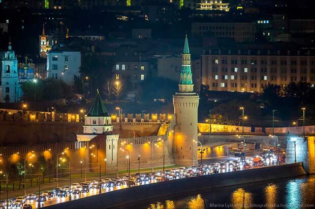 MskCCSroof34 Вечерняя Москва сверху с ХХС