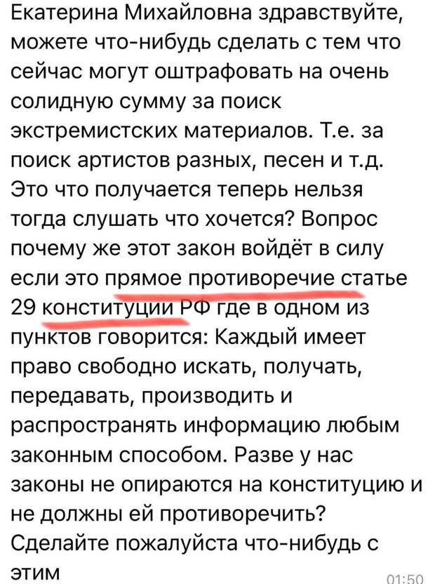 Скриншот https://t.me/ekaterina_mizulina