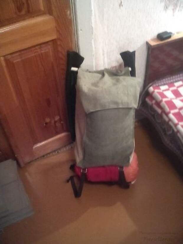 Самодельный рюкзак из брезента