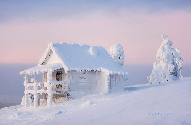 Красивые зимние домики для новогоднего отдыха