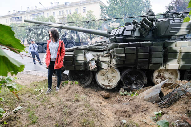 Переполох с танками в Минске авария, гаи, дпс, дтп, минск, прикол, танк, танки