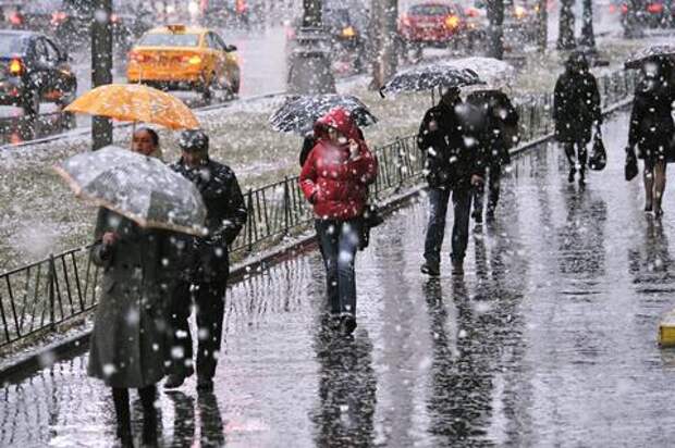На Кубани сегодня ожидаются дождь, снег и гололед