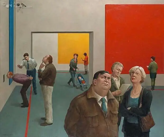 Хулиганистые и задиристые пенсионеры на картинах Мариуса ван Доккума