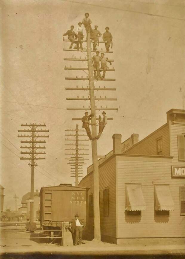 Удивительная история о том, как в США появились первые телеграфные столбы