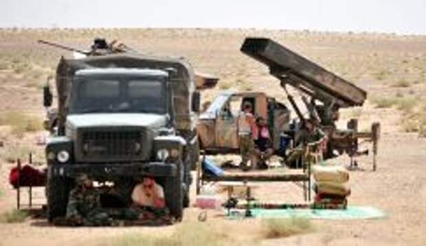 Правительственные войска Сирии близ города Дайр-эз-Заур