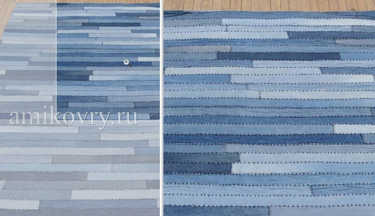 Ковры из старых джинсов Jeans Pocket Rug AMIKOVRY (подборка)
