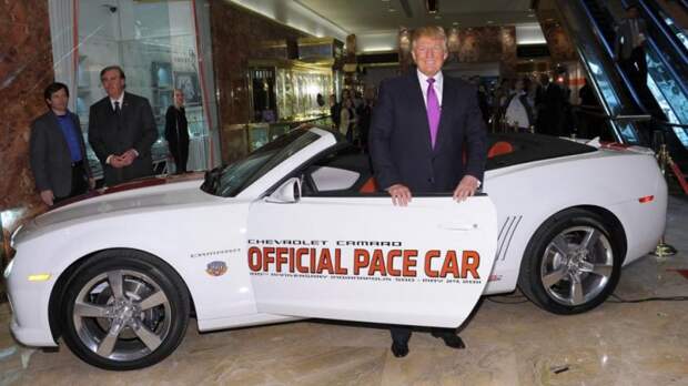 Пейс-кар Chevrolet Camaro Indy 500 Дональд Трамп, Трамп, президент