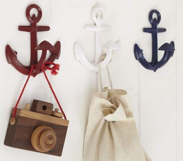 Крючки для одежды в виде якорей, Pottery Barn