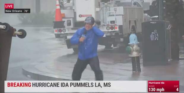 Jim Cantore Weather Channel Louisiana Hurricane Ida