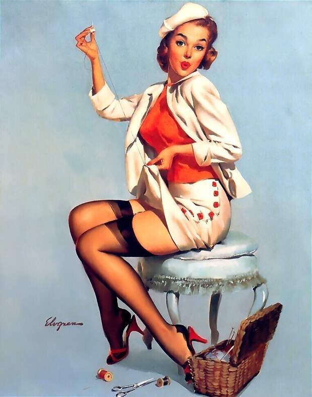 Pin-up — художник Джил Элвгрен