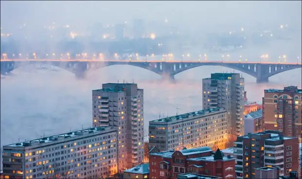 Жемчужина Сибири: неземной Красноярск с высоты птичьего полёта