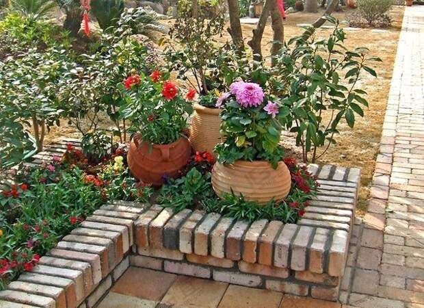 Клумбы из кирпича - красивое решение! КЛУМБЫ ИЗ КИРПИЧА, ПРАКТИЧНЫЕ И АККУРАТНЫЕ
