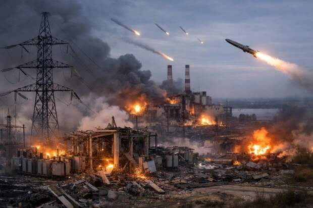 Массированные удары «Цирконом» и Х-101 заставили Украину гореть