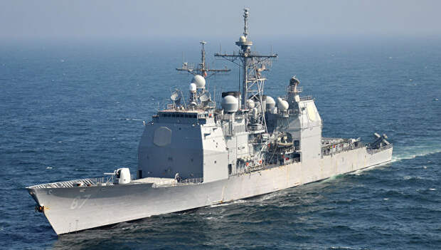 Крейсер Шайло ВМС США. Архивное фото Крейсер Шайло ВМС США. Архивное фото