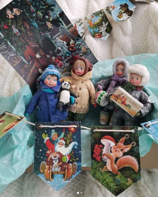 Автор Александра Гуськова Коллекция авторских ватных игрушек