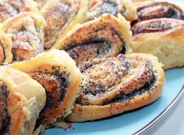 булочки с маком