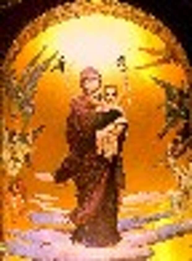 Картина Васнецова: Богоматерь с младенцем
