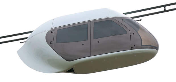 Испытания юнибайка на провисающем участке лёгкой транспортной системы