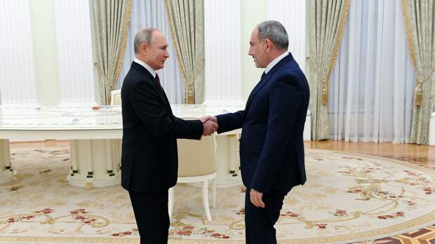 Путин встретится с Пашиняном в Москве 
