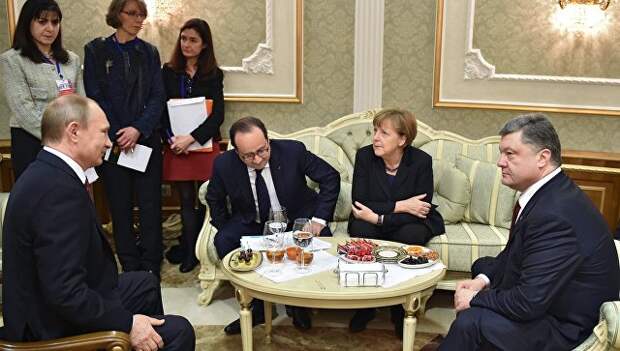 Переговоры лидеров России, Германии, Франции и Украины. Архивное фото