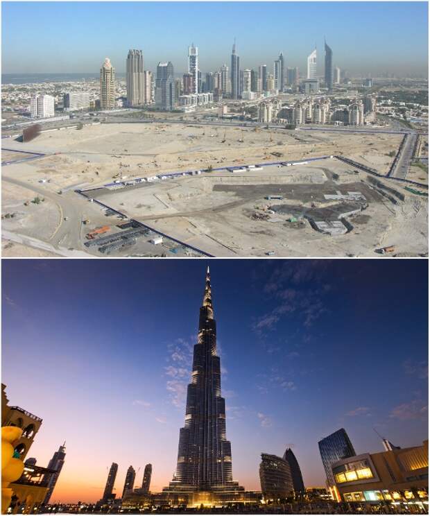 Строительство началось в декабре 2005 г., а вот так он выглядел уже 2010 г. (Дубаи). | Фото: varlamov.ru.