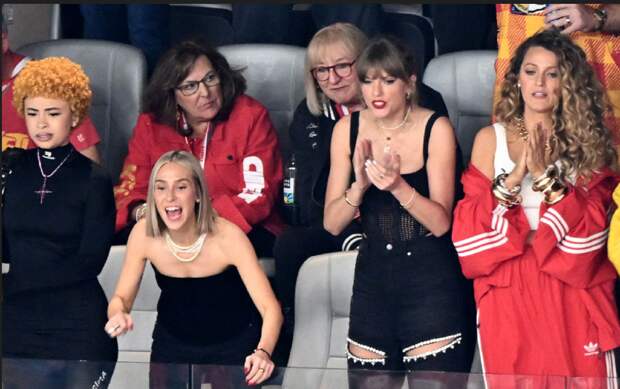 Taylor Swift Shows Up To Chiefs Super Bowl Party With Celeb Friends