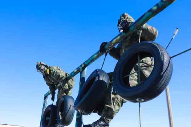 Состоялся лагерный сбор с подразделениями РХБ защиты 15 А ВКС ОсН