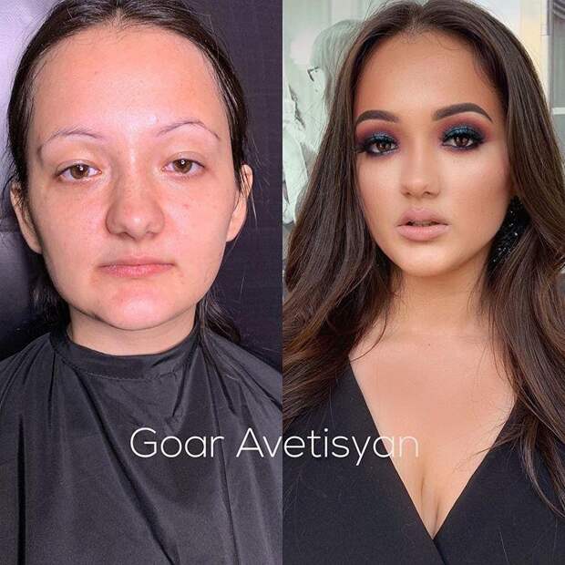 25 женщин до и после макияжа, доказывающие, что косметика может творить чудеса