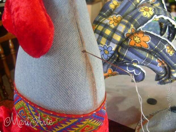 Шьем текстильного петушка