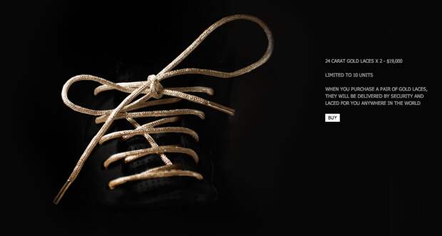 gold shoelaces