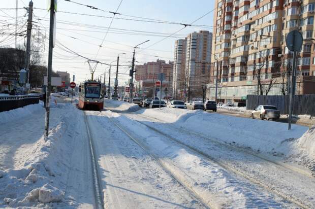 С 7 февраля на проспекте Ленина в Туле изменится схема движения трамваев