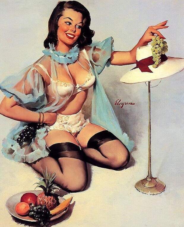 Яркие pin-up работы от художника Джила Элвгрена