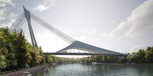 Ванты моста в Хорошёво-Мневниках будут похожи на струны арфы