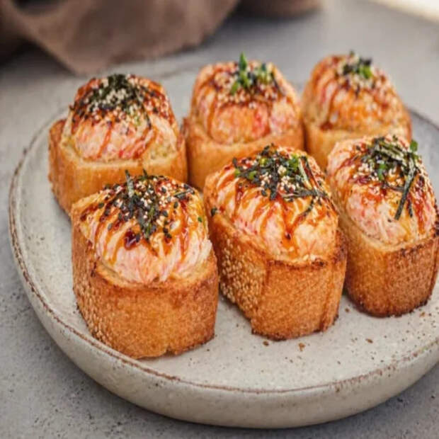 Японский ужин за 15 минут: горячие бутерброды, которые заменяют целую порцию роллов. Невероятное наслаждение!