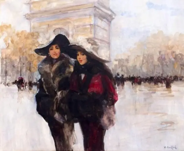 Художник Victor Guerrier (1893 – 1968). Нежная красота Парижа