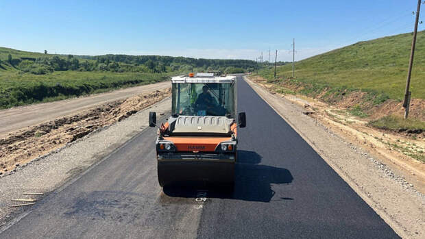 Ремонт дороги / Фото: Минтранс Алтайского края