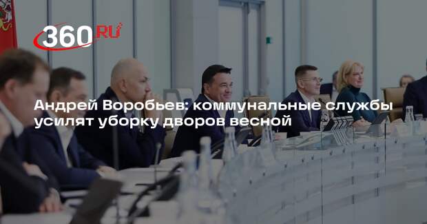 Андрей Воробьев: коммунальные службы усилят уборку дворов весной