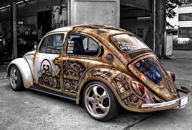 Steampunk VW Beetle автоприкол, творчество, тюнинг