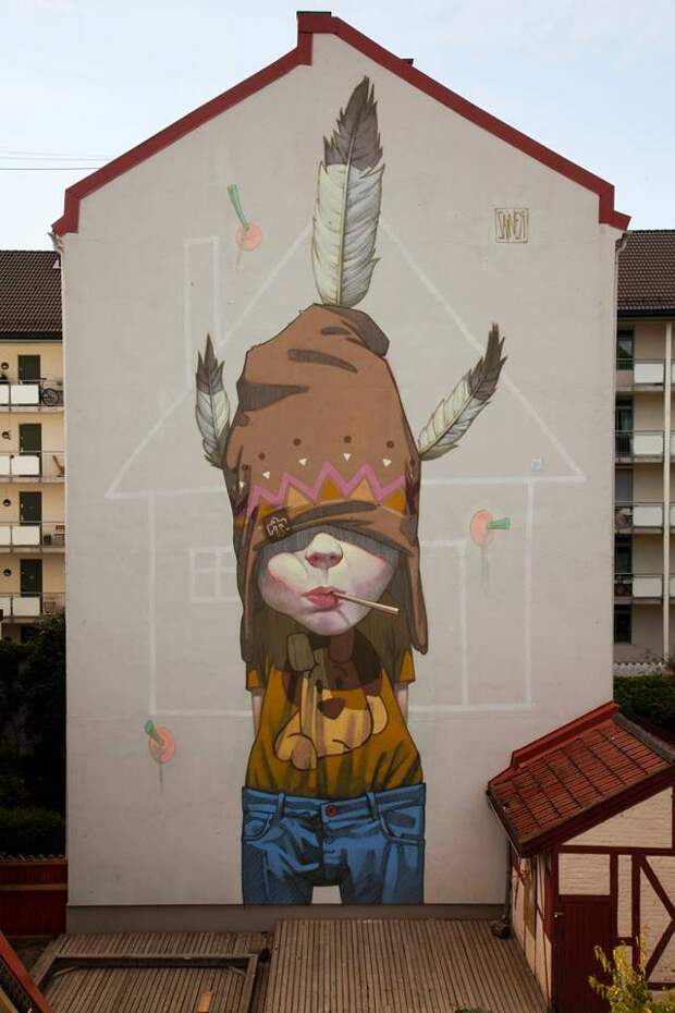 Уличные фрески от Etam Cru Уличные фрески от Etam Cru