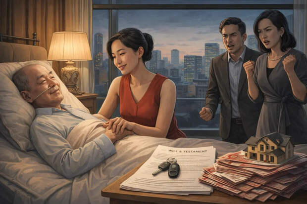 Неизлечимо больной миллионер оставил все молодой жене, лишив наследства бывшую семью