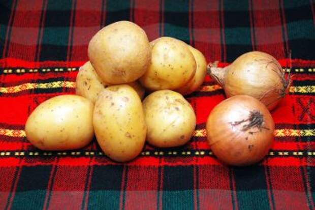 Картошка и лук для жарки
