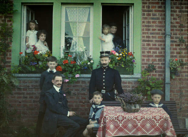 1913 год XX век, автохром, братья Люмьер, краски, столетие, фотографии, фототехника, цвет