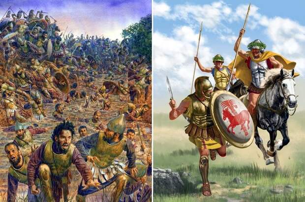 Два современных изображения поражения армии Карфагена в битве на реке Кримиссе в 341 году до н. э. - Пока не пришёл Рим | Военно-исторический портал Warspot.ru