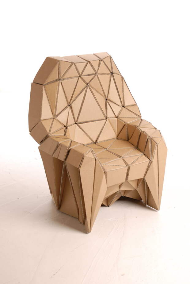 20 удивительных предметов мебели из картона интересное, картон, мебель