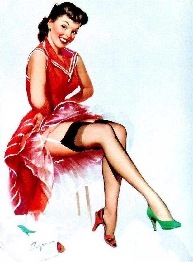 Яркие pin-up работы от художника Джила Элвгрена