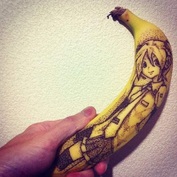 tumblr mt7d4jnoxn1s3zz9ko8 500 Удивительные рисунки на бананах