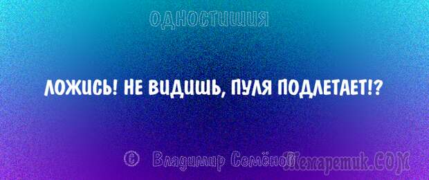Одностишия, подтверждающие, что краткость – сестра таланта