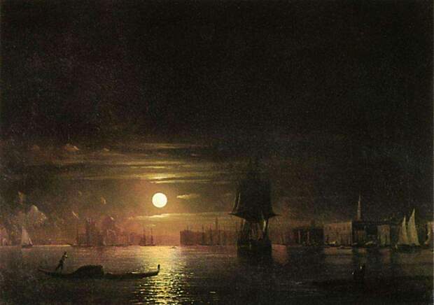 Ночь в Венеции. 1861 - Айвазовский Иван Константинович