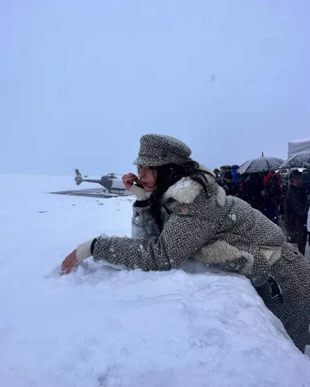 Дева Кассель в Куршевеле