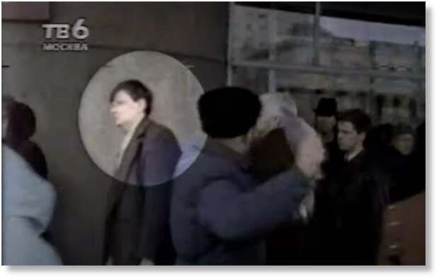 Михаил Малюков за несколько минут до громкой пощечины. Кадр из видео.